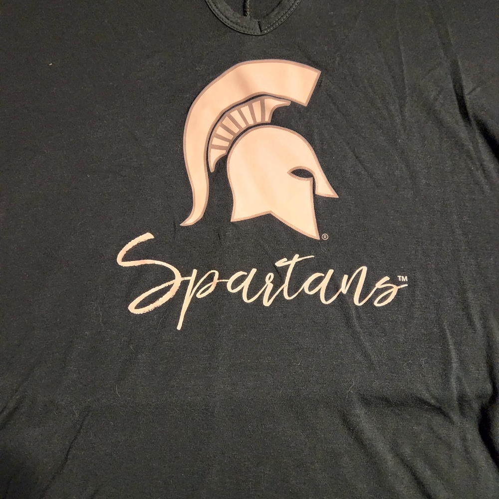 Spartans Women's Short Sleeve Top - Forest Green - Picture 3 of 5